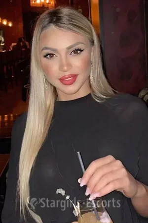 French blonde girl in London